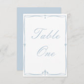 ほこりっぽい青い表の番号 出欠カード (正面/裏面)