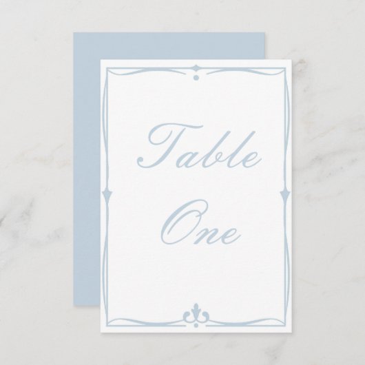 ほこりっぽい青い表の番号 出欠カード (正面/裏面)