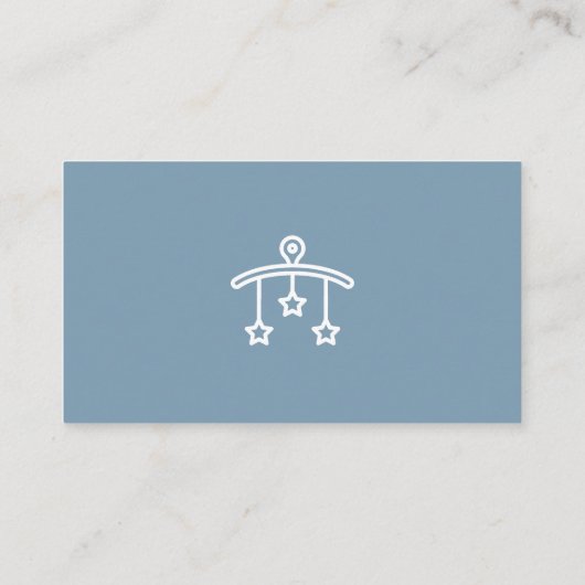 ほこりっぽい青い赤ちゃんシャワーおむつラッフル エンクロージャーカード (裏面)