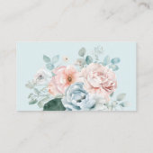 ほこりっぽい青い赤ちゃんシャワーは、キャンディの数を推測 エンクロージャーカード (裏面)