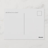 ほこりっぽい青い赤ちゃんシャワーボホ ポストカード (裏面)