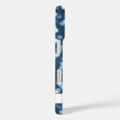 ほこりっぽい青い輝きのライトと名前ガーリーGlam Case-Mate iPhoneケース (裏面 / 右)