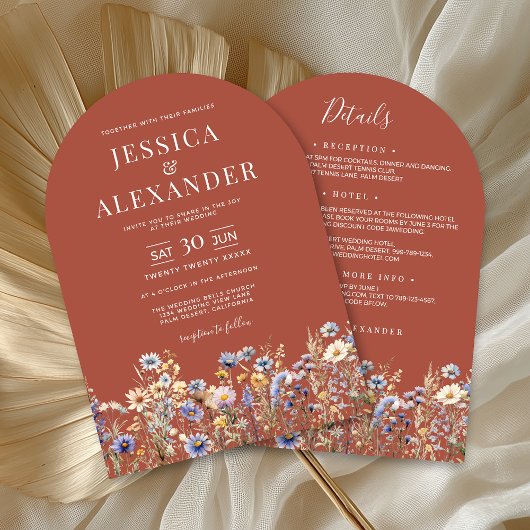 ほこりっぽい青い野の花が一斉に咲結婚く 招待状