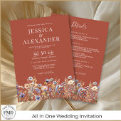 ほこりっぽい青い野の花が一斉に咲結婚く 招待状