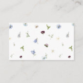 ほこりっぽい青い野の花レシピ エンクロージャーカード (裏面)