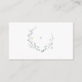 ほこりっぽい青い野素朴花坊保本ベビー エンクロージャーカード (裏面)