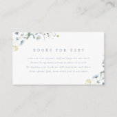 ほこりっぽい青い野素朴花坊保本ベビー エンクロージャーカード (正面)