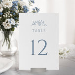 ほこりっぽい青い野結婚花 テーブルナンバー<br><div class="desc">ダスティブルーワイルドフラワーのテーブル番号で披露宴結婚の装飾を強化。これらの数字は、繊細なワイルドフラワーで飾られ、あなたの座席の配置に洗練されたtouchを追加する。ゲストを楽にお祝いに導エレガントく。</div>