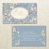 ほこりっぽい青い野草本ベビー エンクロージャーカード