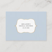 ほこりっぽい青い金ゴールド要求エンクロージャカード エンクロージャーカード (裏面)