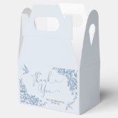 ほこりっぽい青い陳腐なブライダルシャワーのお願い箱 フェイバーボックス (オープン)