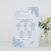 ほこりっぽい青い陳腐なブライダル財布の中に何があるか (スタンド正面)