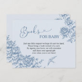 ほこりっぽい青い陳腐な赤ちゃんシャワーベビー インビテーションポストカード (正面/裏面)