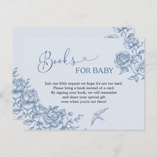 ほこりっぽい青い陳腐な赤ちゃんシャワーベビー インビテーションポストカード (正面/裏面)