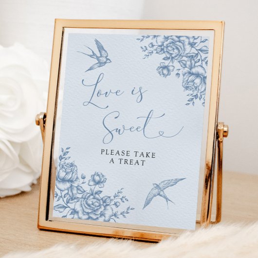 ほこりっぽい青い陳腐な赤ちゃんシャワー愛は甘い ポスター