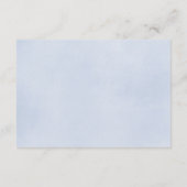 ほこりっぽい青い黄色のフローラの赤ちゃんシャワー予約の要求 エンクロージャーカード (裏面)