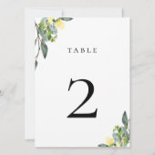 ほこりっぽい青い黄色の表の番号カード (裏面)