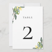 ほこりっぽい青い黄色の表の番号カード 招待状 (裏面)