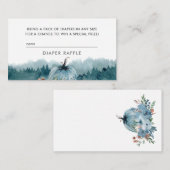 ほこりっぽい青おむつラッフルの途中の小さなかぼちゃ エンクロージャーカード (正面/裏面)