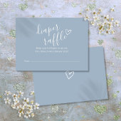 ほこりっぽい青おむつラッフルベビーシャワー エンクロージャーカード