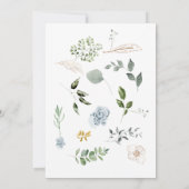 ほこりっぽい青がシーンに飛び込む赤ちゃんシャワー 招待状 (裏面)