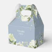 ほこりっぽい青その男の子の緑の赤ちゃんシャワー フェイバーボックス (裏面サイド)