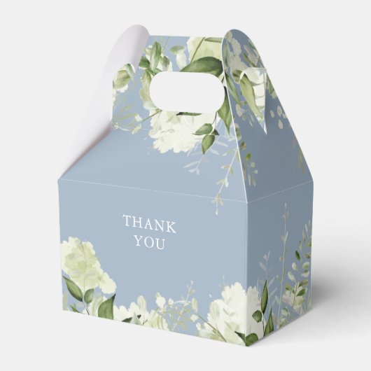 ほこりっぽい青その男の子の緑の赤ちゃんシャワー フェイバーボックス (裏面サイド)