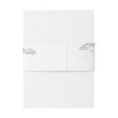 ほこりっぽい青とピンクの水色の花 招待状ベリーバンド (裏面例)