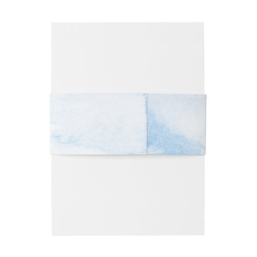 ほこりっぽい青とピンクの花結婚のフローラ 招待状ベリーバンド (裏面例)