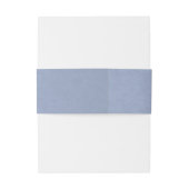 ほこりっぽい青とブルゴーニュの水色の花エレガント 招待状ベリーバンド (裏面例)