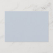 ほこりっぽい青とブルゴーニュの結婚花の詳細 エンクロージャーカード (裏面)