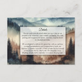 ほこりっぽい青とモチャブラウン山脈 エンクロージャーカード (正面)