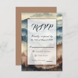 ほこりっぽい青とモチャブラウン山脈 出欠カード