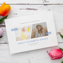 ほこりっぽい青と今2枚の写真卒業