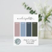 ほこりっぽい青と埃結婚っぽいピンクの色パレットC (スタンド正面)