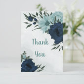 ほこりっぽい青と海軍の花の植物学 サンキューカード (スタンド正面)