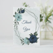 ほこりっぽい青と海軍の花の植物学 サンキューカード (スタンド正面)