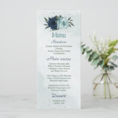 ほこりっぽい青と海軍の花ボタニカル結婚ズ メニュー (スタンド正面)