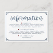 ほこりっぽい青と濃い赤の情報エンクロージャ エンクロージャーカード (正面)