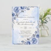 ほこりっぽい青と灰色の牡丹の花嫁介助者の昼食会 (スタンド正面)