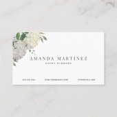 ほこりっぽい青と白あじさい 名刺 (裏面)