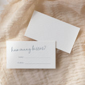 ほこりっぽい青と白いくつミニマルのキスゲーム エンクロージャーカード