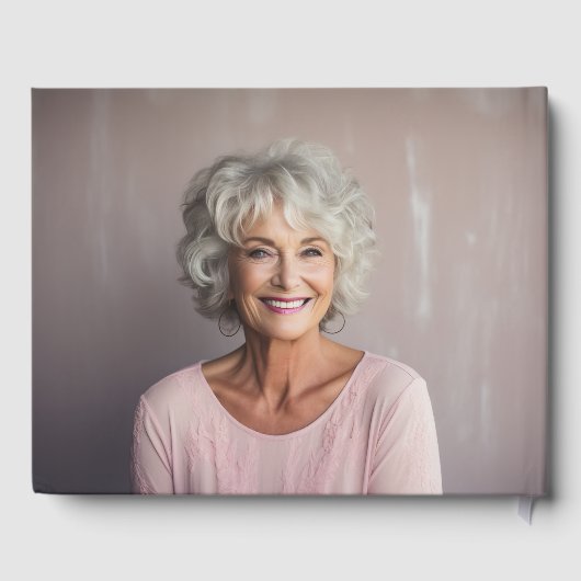 ほこりっぽい青と白のフローラ葬祭記念碑 ゲストブック (裏面)