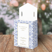 ほこりっぽい青と白のヴィンテージスタイルの特典ボックス フェイバーボックス