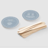 ほこりっぽい青と白マンダラ結婚式 プログラムファン ハンドファン (組立なし)