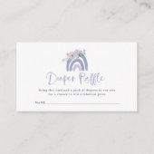 ほこりっぽい青と紫のボホ |レインボーオムツラッフル エンクロージャーカード (正面)