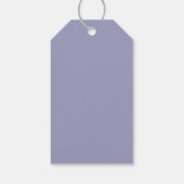 ほこりっぽい青と紫のボホ |レインボーベビーシャワー ギフトタグ (裏面)