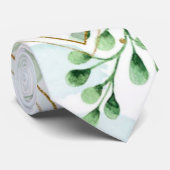 ほこりっぽい青と緑の金ゴールド結婚のネックタイ ネクタイ (ロール)