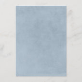 ほこりっぽい青と赤ん坊の息結婚の情報 エンクロージャーカード (裏面)