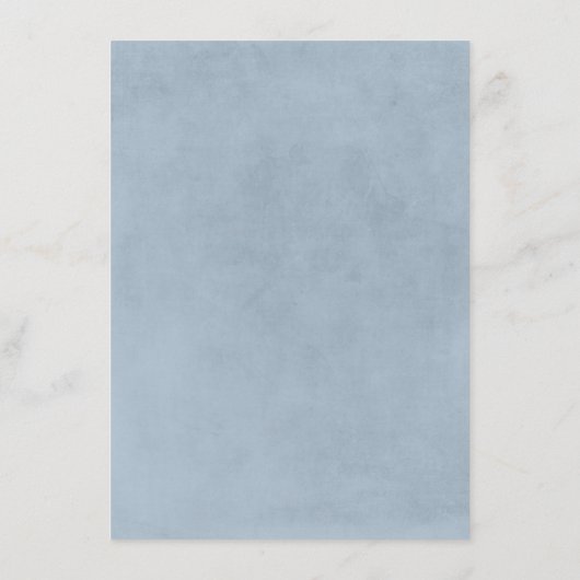 ほこりっぽい青と赤ん坊の息結婚の情報 エンクロージャーカード (裏面)